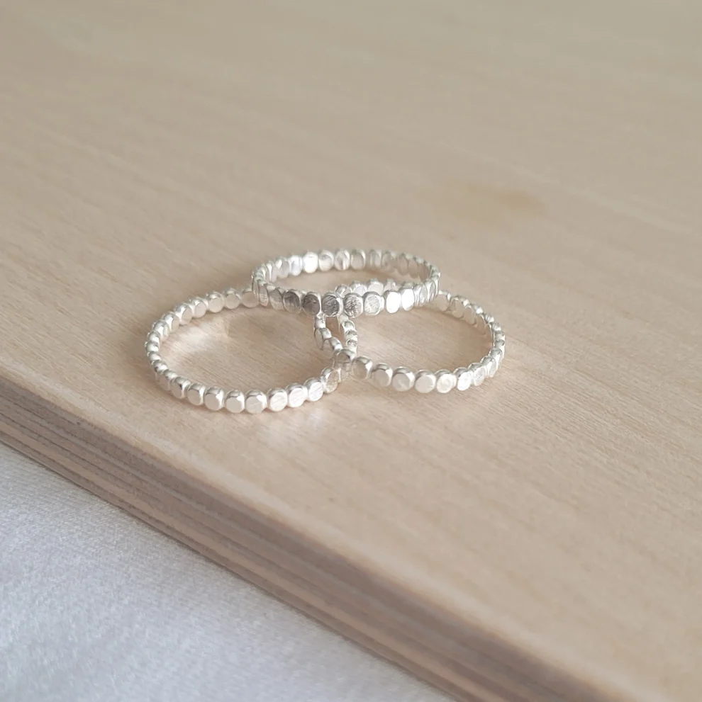 Lila Design Bubbel simple flat sormus - Image 4