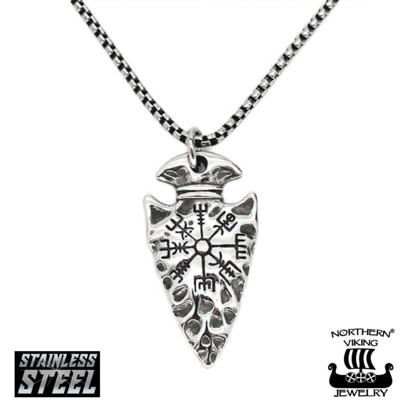 Kaulakoru Gungnir With Vegvisir Northern Viking Jewelry®(50cm)