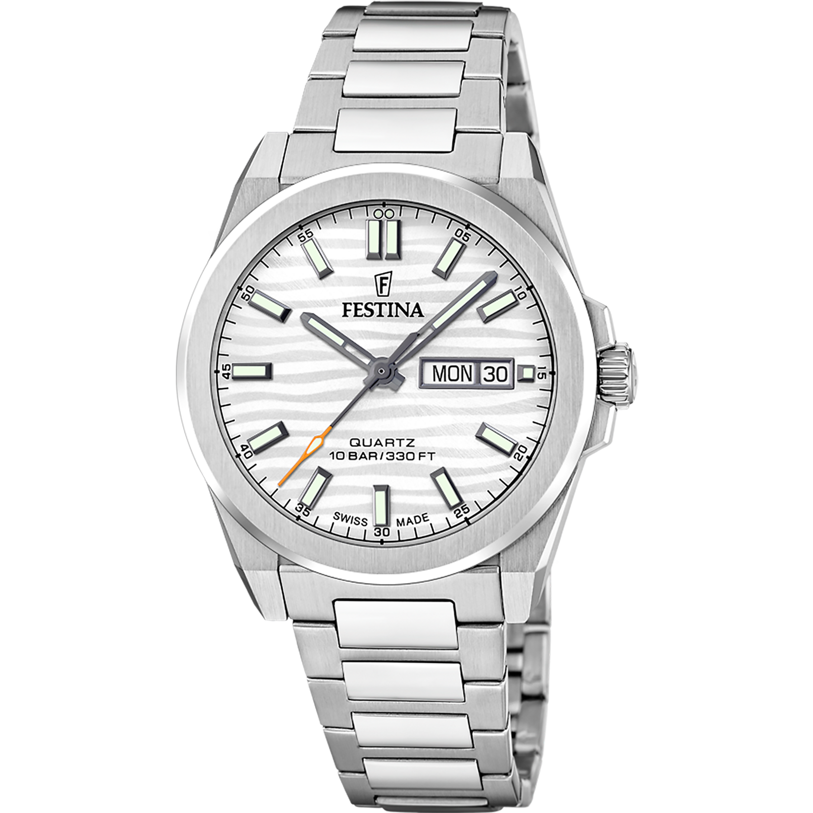 Festina miesten teräksinen rannekello Swiss made